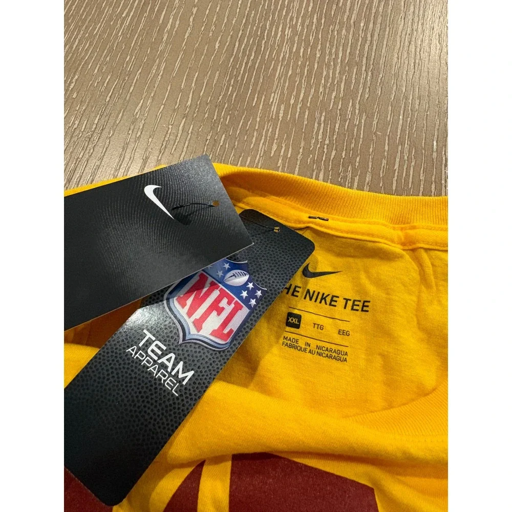 Nike Washington Commanders W Logo T-Shirt Men's XXL Gold NFL NWT